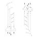 Songmics JJS01NW - Soporte para joyas, metal y madera, para collares, pulseras,...