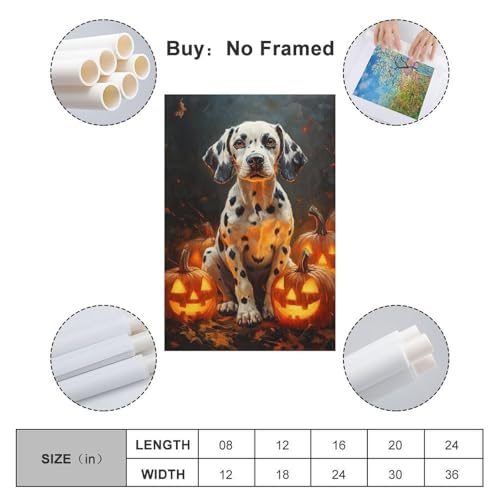 Tableau impression sur toile Dalmatien affiche decoration salon 50x75