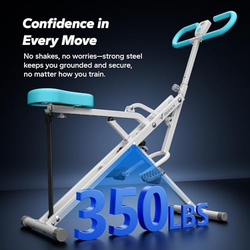 image for Squat Machine, MERACH R07 2 in 1 Squat Rowing Machine, Easy Setup & Fo