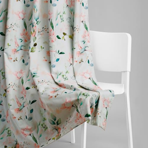 Image of haus & kinder 100% Blackout Window Curtains 5 Feet Long Pack of 1 Window Curtain, 5 Feet Curtain for Window, 100% Room Darkening (Classic Damask, 130 X 152 CM)