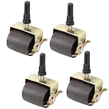 sckoten Heavy Duty Bed Frame Wheels Rollers Casters Rollers for Bed Frame Socket Sleeve Install with Locking,Set of 4
