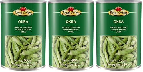 Royal Orient Okra en Sal Agua 400 g (Paquete de 3)