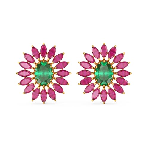 Image of Joyalukkas 22k (916) Purity BIS Certified Flora Women Earring For Women