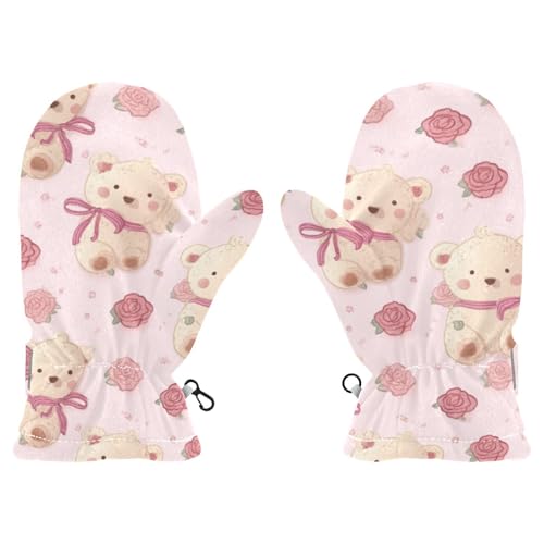 Image of Plaaee Early 1990s Pattern Kids Glove Warm Mitten Winter Favor for Toddler Boys and Girls Children Cold Weather Gloves