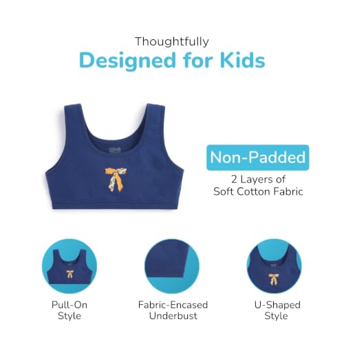 Image of YouGotPlanB Cotton Sports Bra | Ages 8-16 Years | U-Shaped Style | Non-Padded, Double-Layered for Coverage