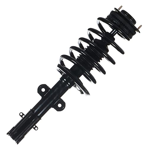 Image of Detroit Axle - 4pc Struts Shocks for 2013-2016 Chrysler Town & Country 2012-2018 Dodge Grand Caravan 2012-2015 Ram C /V, 2 Rear Shock Absorbers 2 Front Struts & Coil Spring Replacement Suspension Kit