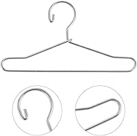 Vista 8 de Garment Rack Black Felt Hangers Mini Clothes Hangers 10Pcs Metal Doll Clothes Mini Doll ES Hanger Coat Accessories ES ES