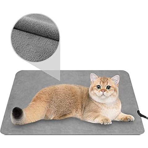 Pet Heating Pad for Dogs and Cats Indoor Warming Mat Heated Pet Mat (18''x14'') Cover