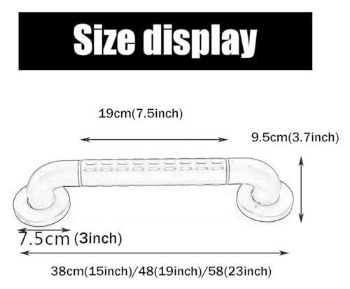Barres d'appui pour toilettes et rampe de salle de bain PMR en inox noir mat