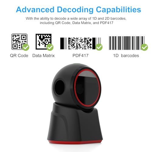 Scanner de comptoir QR code 2D pour encaissement en magasin fluide