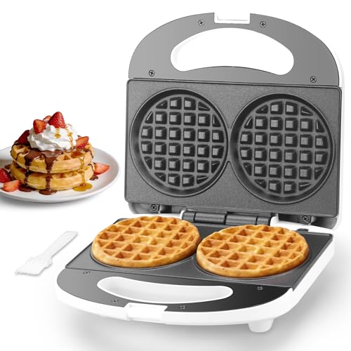 Double Mini Waffle Maker for Waffles & Chaffles