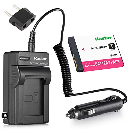 Kastar NP-FT1 FT1 Battery and Charger Replacement for Sony DSC-T1 DSC-T3 DSC-T5 DSC-T9 DSC-T10 DSC-T700 DSC-T11 DSC-T33 DSC-L1 DSC-M1 DSC-M2 Camera