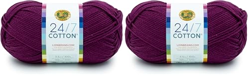 Image of (1 Skein) 24 /7 Cotton Yarn, Beets (Pack of 2)
