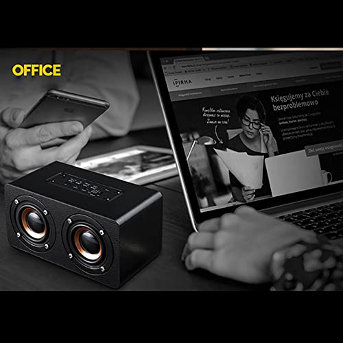 ZEYUAN M5 Mini Doodle De Madeira Subwoofer Sem Fio BT FM Speaker Enhancebas Uso Doméstico Leitor De