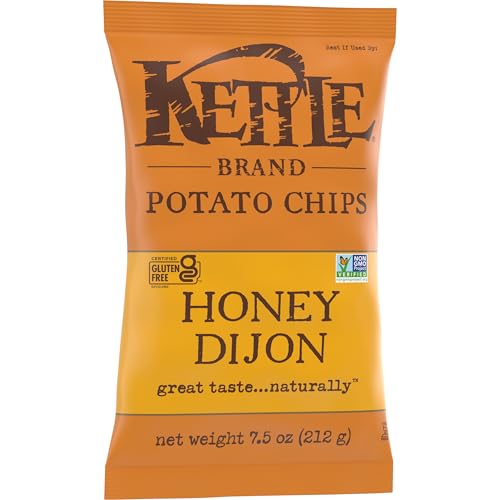 Image of Kettle Brand Potato Chips,Honey Dijon Kettle Chips,7.5 Oz,(Pack of 2)