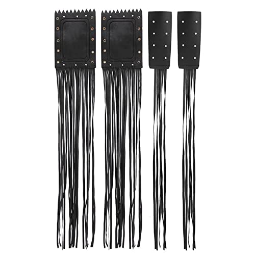 Housse de Pompon de Guidon, 2 Housses de Protection pour Franges de Moto, 2 Housses Universelles Noires en L pour Motorrad Fransen Poignee 15 Duty