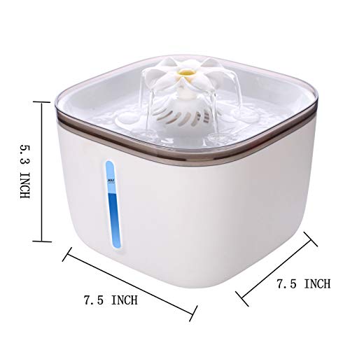Homesen Dispensador de água automático para animais de estimação 2L LED indicador de nível de água D