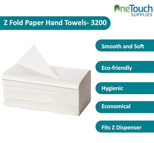 Z fold Paper Towels White Interfold Embossed Paper Hand Towel 2ply C Fold Multi Fold Tissue (3200 White) - Image 7