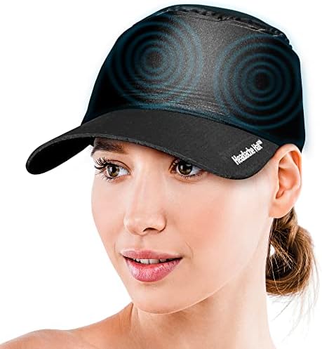 The Headache Hat Baseball Gel Cap - from The Original Headache Hat for Migraine Relief, Stylish, Discrete, Great for Quick Trips, Carpools and Errands, Visor Reduces Glare and Hat is Fully Adjustable
