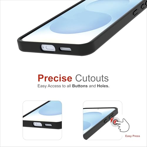 Image of Case for Samsung Galaxy S25 Plus, [Anti-Yellowing Technology] [Military Grade Drop Protection] Shockproof Slim Hybrid Phone Case for Samsung Galaxy S25 Plus 5G - Carbon Black