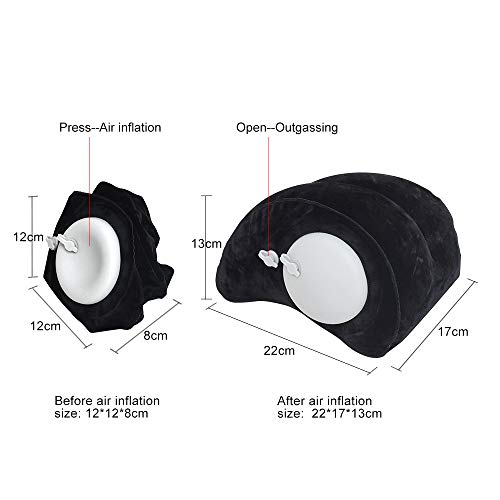 Flatsons Inflatable Guitar Cushion Press Inflatable Guitar Rest Portable Guitar Cushion Musical Instruments Accessories for Classical Acoustic Electric Guitar Players FA-80A