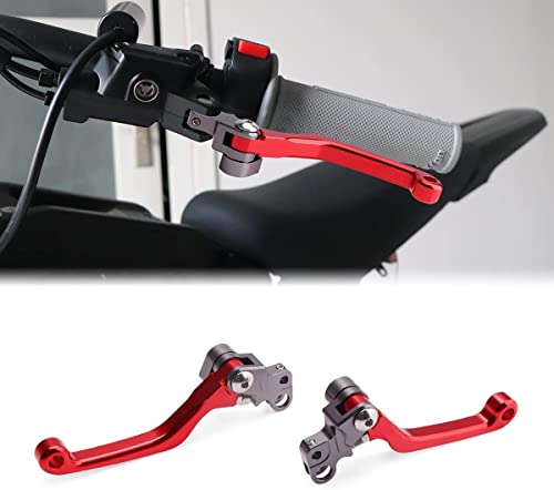 CTDOESO Leviers d'embrayage de Frein Courts de Moto Pour vélo Sur-Ron MX et X et pour Segway X260, Kit Levier d'embrayage et Levier de Frein en Aluminium Moto Accessoires (rouge) Cover