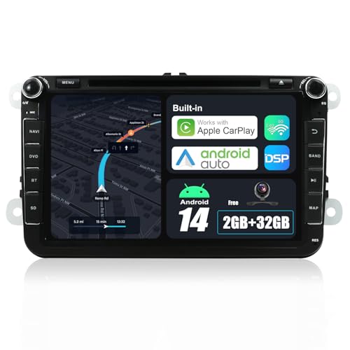 【MODELLI AUTO APPLICABILI】Compatibile con audio Seat Altea/Leon/ Toledo| Skoda Fabia/Praktik/Roomster/Rapid/Superb | Passat B7/B6/V6/NMS/Variant/CC/TSI | Golf V/VI/Variante/Movimento blu | Magotan/V6/Variant | Touran /Sharan /Caddy/Polo/EOS/GP/ Bora/Amarok/Scirocco/T5/Transporter/R36 Variant/Beetle/Multzvan/Cross Golf/ Sportline,(Maggiori dettagli possono essere trovati nella descrizione)