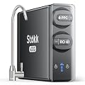 Stokk Reverse Osmosis System, 8 Stage Tankless Reverse Osmosis Water Filter, Reduces PFAS TDS, Under Sink RO System, 2:1 Pure to Drain, NSF/ANSI 58& 42, FCC Listed (600GPD, Grey)