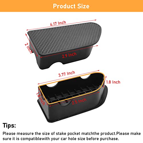 Moonlinks Bed Rail Stake Pocket Covers Compatible With Gmc Sierra 1500/Chevy Silverado 1500 2019-2022 & Silverado/Sierra 2500/3500 Hd 2020 2021 2022 Truck Tonneau Covers Stake Holes Caps Plugs(2 Pcs) #TOP5