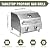 Bestfire Tabletop Gas Grill 2 Burners, 20,000 BTUs Stainless Steel Portable Propane Grill with Legs for Outdoor Patio Backyard Camping, Tailgating, and RV Trips
