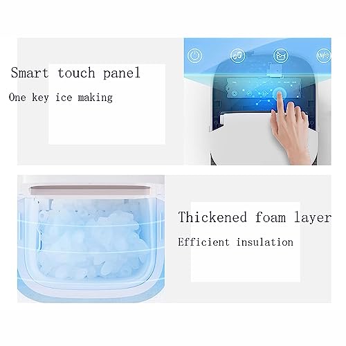 Máquina fabricadora de hielo portátil para countertop 30lbs/día miniatura 3