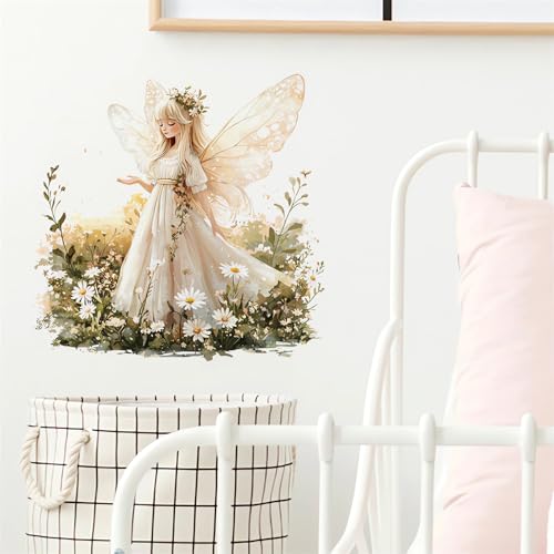 Vinilo decorativo Angel Girl Butterfly Fairy para pared miniatura 5