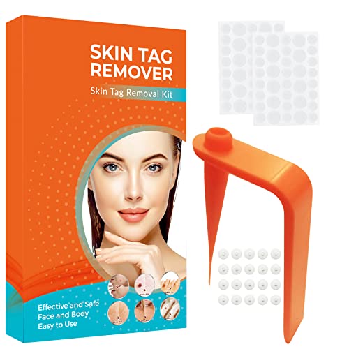 Dispositivo de Eliminación de Piel, Skin Tag Remover con 20 Bandas Estándar, Seguro e Indoloro para Etiquetas en la piel Pequeñas y Medianas (2-4 mm)