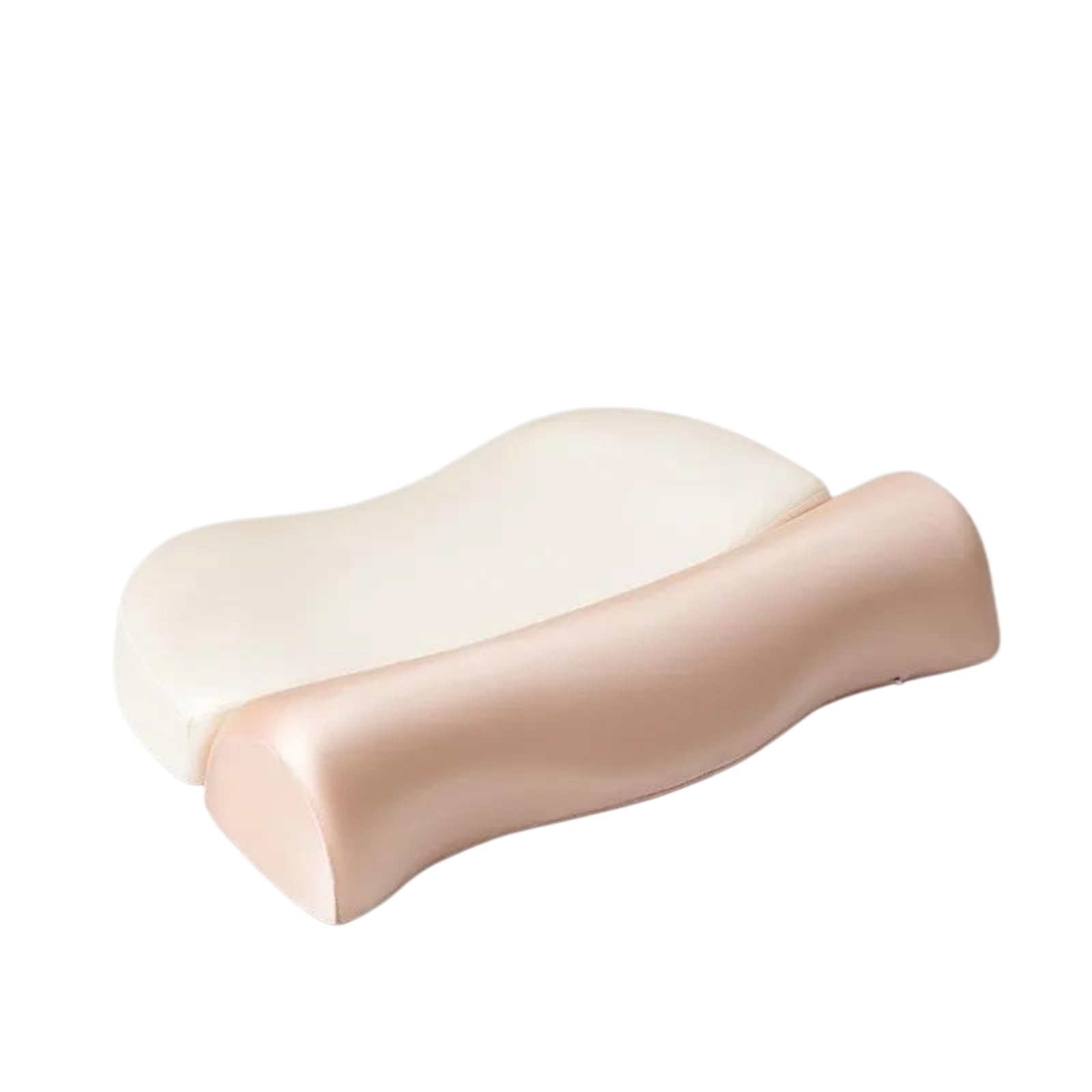 BFJNFPBEU Ergonomic Cervical Pillow for Neck Pain Relief, Dual-Height Memory Foam Contour Pillow, Orthopedic Neck Support Pillow for Side Back Sleepers,Pink