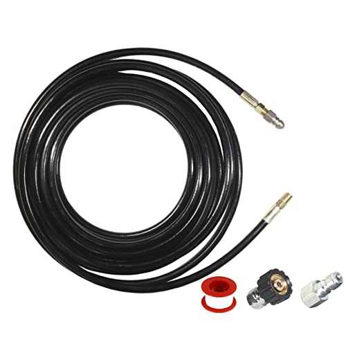 S16 3000Psi 50Ft Pressure Washer Sewer Drain Hose,Sewer Jetter Hose Kit,Power Pressure Jetter Hose (50Ft) #TOP3