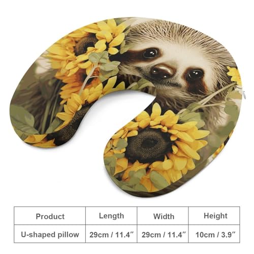 Almohada cuello U espuma viscoelástica 30x25 cm miniatura 2