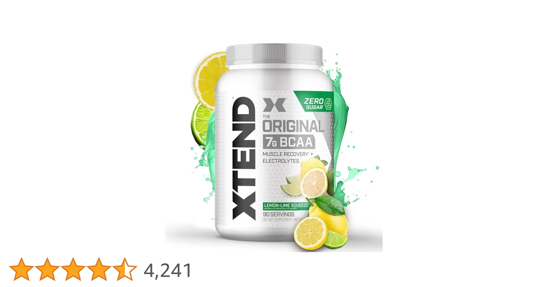 専用 XTEND BCAA Lemon Lime 90Servings XTEND Original 7g BCAA Powder, for Muscle Recovery, Sugar