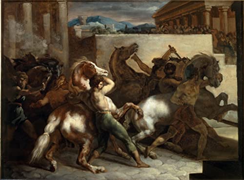 Peintures Peint au Style Inhuile sur Toile Theodore Gericault Tableau Prestige 60x90