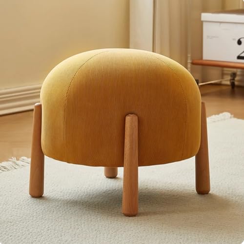 Repose-pieds pour salon ottoman rond de 48,5 cm avec assise stable modèle B