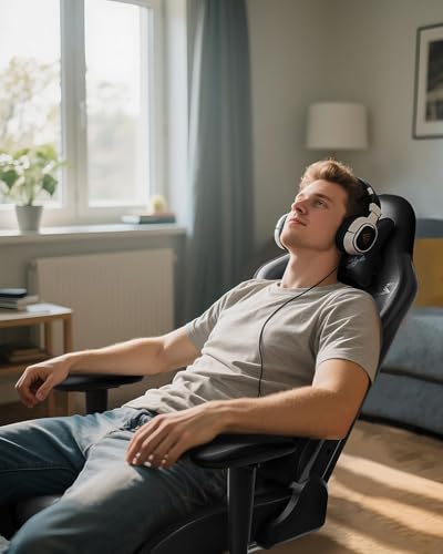 C3 Sedia Gaming, Ergonomica Sedia da Gaming con Schienale Regolabile 155°, Supporto Lombare Ergo 3D, Poggiapiedi, Pelle PU - Design in Stile Racing (Graffiti Punk) - Sedia gaming - Immagine 1