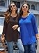 BELAROI Plus Size Tops for Women 3/4 Sleeve Comfy Tunic for Leggings Loose Casual T-Shirt(3X, White)