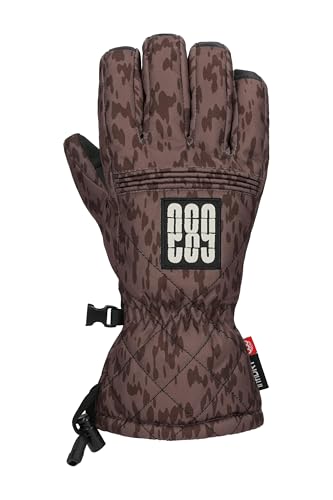 686 Women's Jubilee Glove - Water Resistant Winter Snowboard and Ski Gloves for Snow and Cold Weather - Peppercorn Print, Small