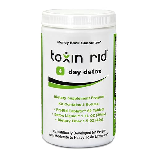 Toxin Rid 4 Day Detox Kit Natural Detox Program with Pre-Rid Tablets, Detox Liquid, and Dietary...