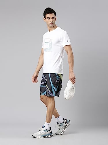 Image of XTEP Training Series, Polyester & Elastane for Better Stretch, Comfort Series, Sports Elastic Performance, Crew Neck Design, Comfort & Elastic Training T-Shirt for Men (White)