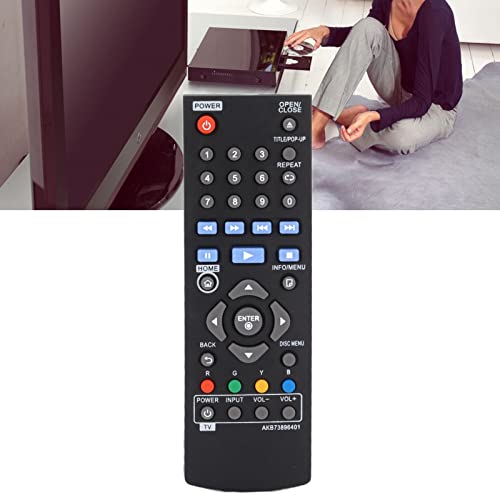 Remote Control Replacement for Dvd Player Bp350 Remote Control Abs Black Akb73896401 Remote Control For Dvd Player Remote Control For Bp340 Bp135 Bp335W - Image 2