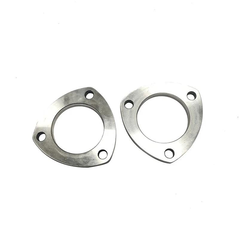 Brida de escape de coche de acero inoxidable con junta triangular de 60mm para motor 5