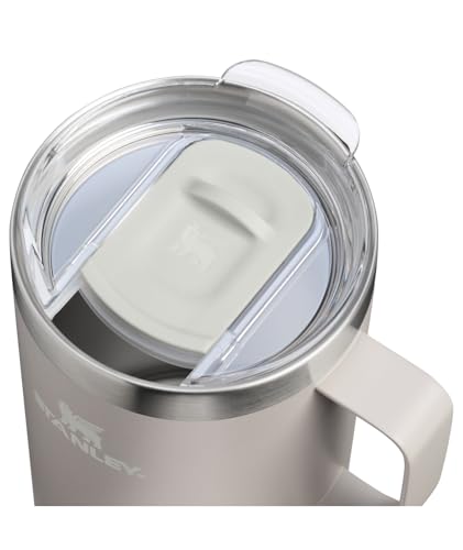 Image of STANLEY Everyday Camp Mug 24oz | Drink Through Lid | Cup for Coffee, Tea and Drinks | Insulated Stainless Steel Coffee Mug | BPA-Free | Ash