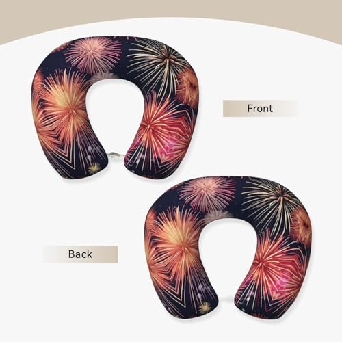 Almohada de viaje memory foam con diseño Firework miniatura 3