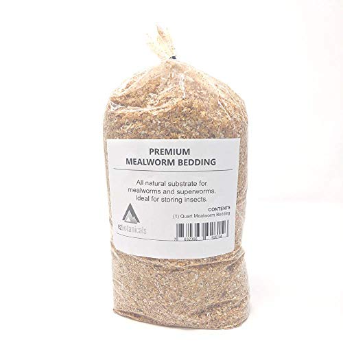 EZ Botanicals Mealworm & Superworm Bedding - Ideal Substrate for Storing Meal Worms and Super Worms - 1 Quart - Image 3
