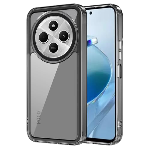 Image of Zapcase Back Case Cover for Poco M7 5G | Compatible for Poco M7 5G Back Cover | Case Cover with Camera Protection | (TPU + PC | Translucent Black)